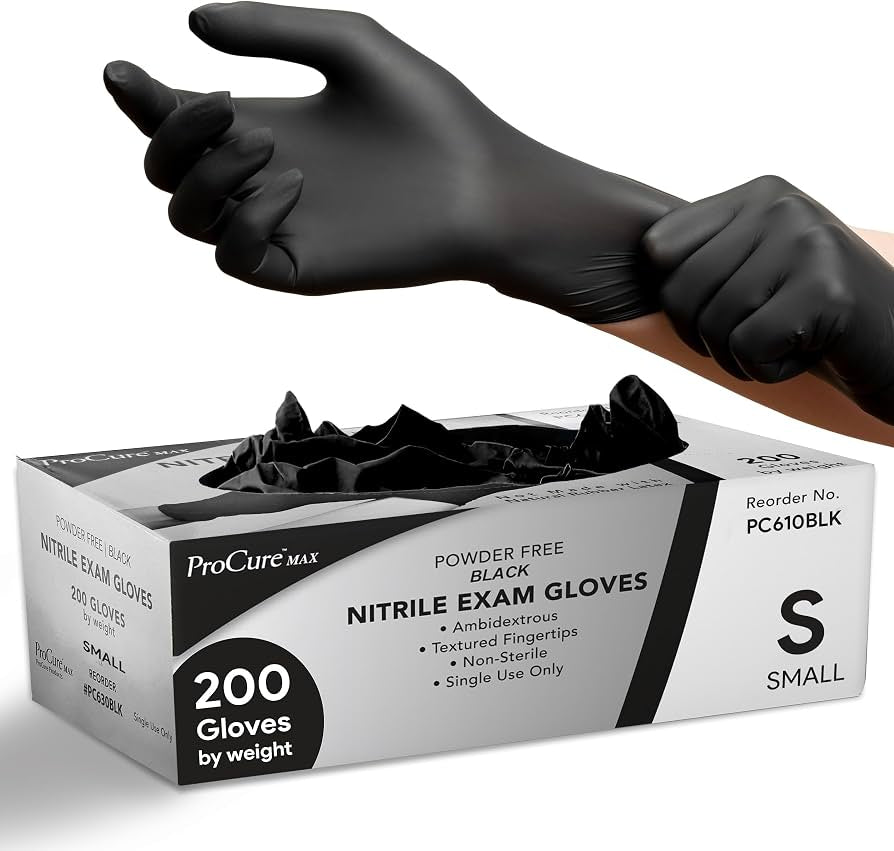 Black Nitrile Gloves